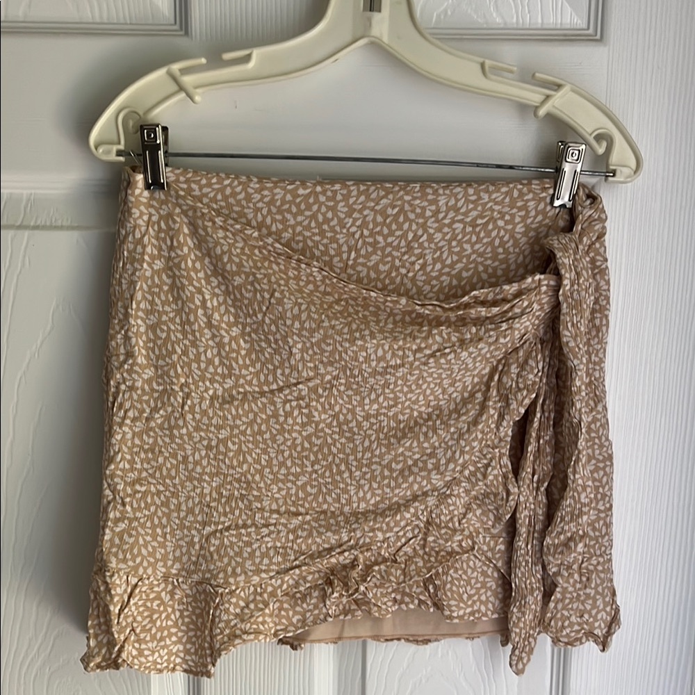 Gianni Tan Patterned Women's M Skirt